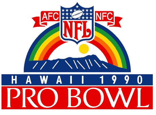 Pro Bowl 1990 Primary Logo DIY iron on transfer (heat transfer)